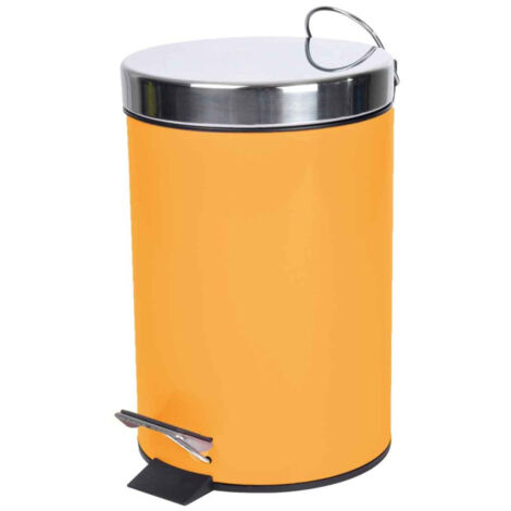 Poubelle de Salle de Bain "Metalia" 3L Ocre