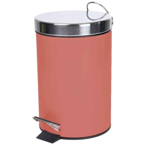 Poubelle de Salle de Bain Metalia 3L Terracotta