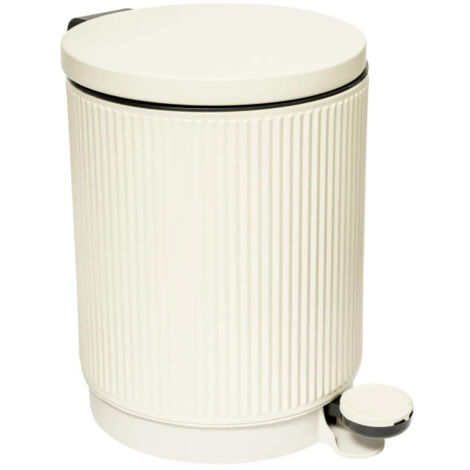 Poubelle de Salle de Bain "Onyx" 5L Beige Lin
