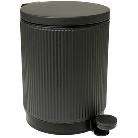 Poubelle de Salle de Bain "Onyx" 5L Gris Ardoise