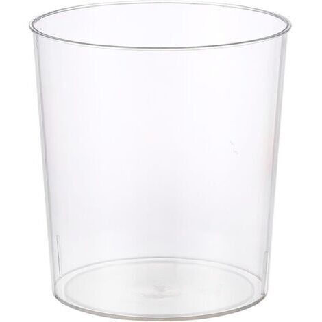 Poubelle de salle de bain, petite poubelle en plastique de grande capacité, forme ronde transparente, adaptée à la salle de bain, à la chambre, au bureau, à la cuisine, à la chambre