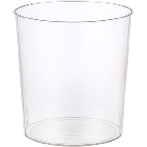 Poubelle de salle de bain, petite poubelle en plastique de grande capacité, forme ronde transparente, adaptée à la salle de bain, à la chambre, au bureau, à la cuisine, à la chambre