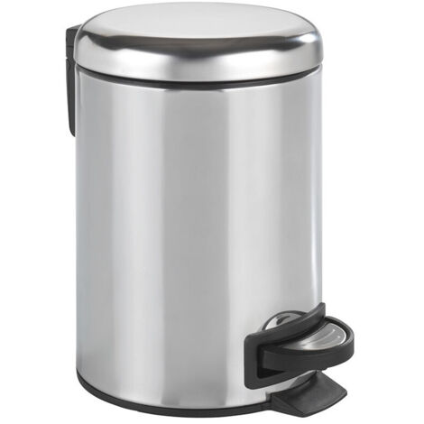 Poubelle de salle de bains En Acier Inoxydable 3 litres - Wenko