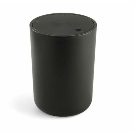 Poubelle de SDB - TODAY - UTILITY - 8,5 L - Ø 21 x x H 29 cm - Polypropylene - Black