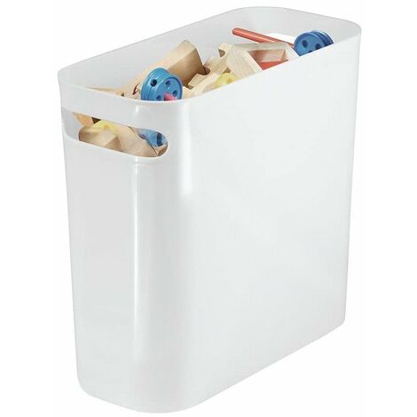 Poubelle de table en plastique blanc