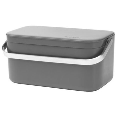 poubelle de table gris foncé - sink side - brabantia