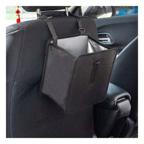 Poubelle de voiture pliable, sac de rangement de voiture étanche et anti-fuite, grande capacité, accessoires d'intérieur de voiture (L)