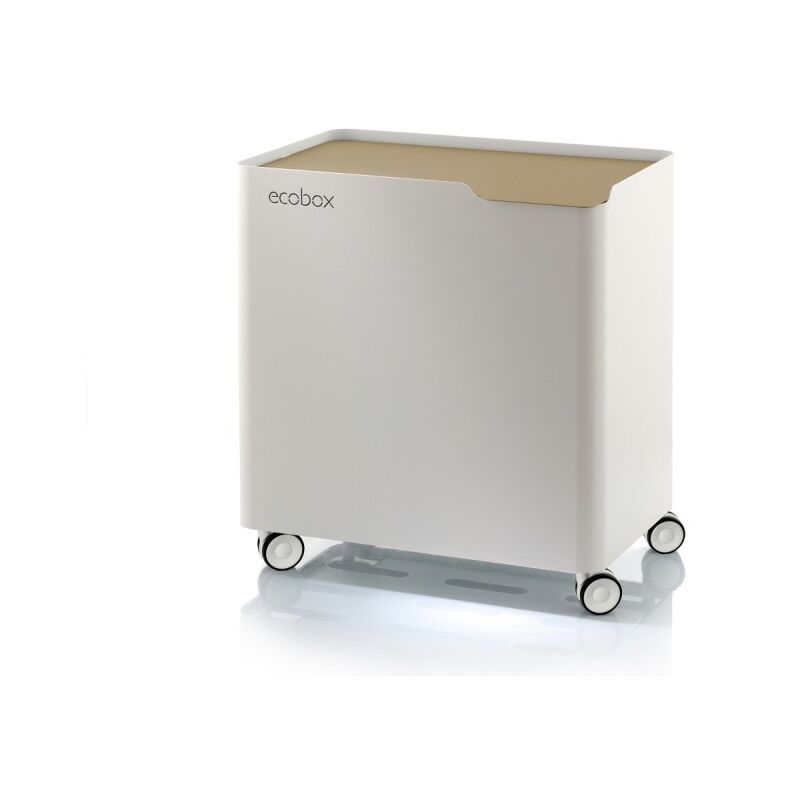 Don Hierro - Poubelle design tri sélectif avec système de fermeture douce, ecobox. - Sabbia