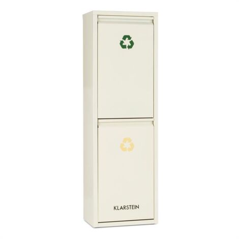 Poubelle écologique double tri sélectif & recyclage 30 L (2 x 15 L) -