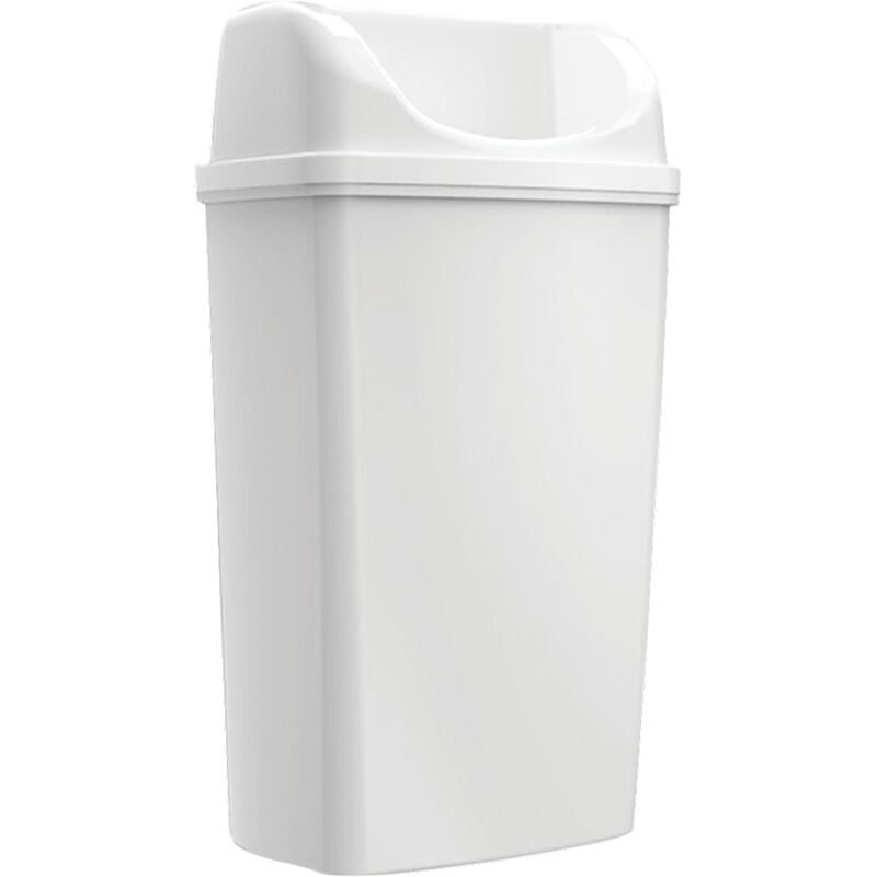 Poubelle Maxi à poser/à Suspendre Blanc 50L - Edge