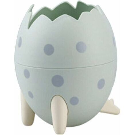 Poubelle en Forme d'oeuf de Dinosaure de Dessin Animé Corbeilles à Papier Poubelle de comptoir en Plastique Poubelle pour Cuisine Bureau Domicile de Bain Dortoir 12 8cm Vert
