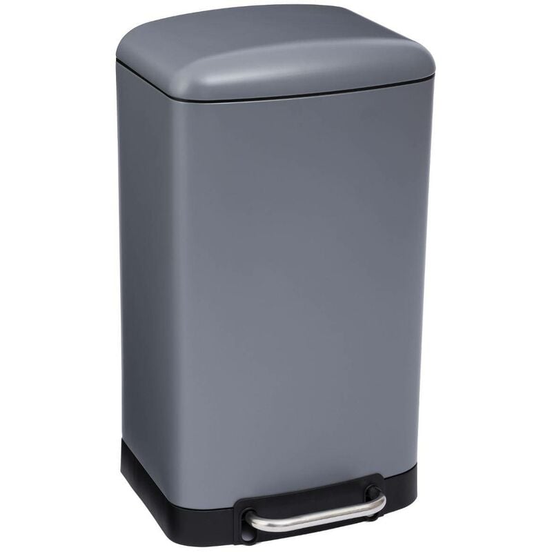 5five Simply Smart - Poubelle à pédale métal 30l ariane gris anthracite - 5five