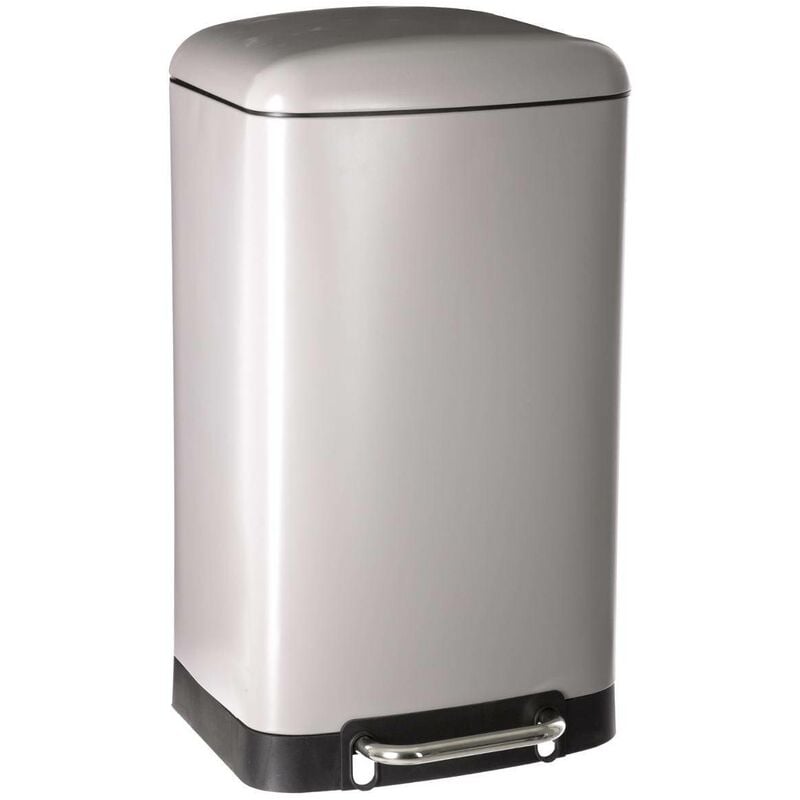 5five Simply Smart - Poubelle à pédale métal 30l ariane taupe - 5five