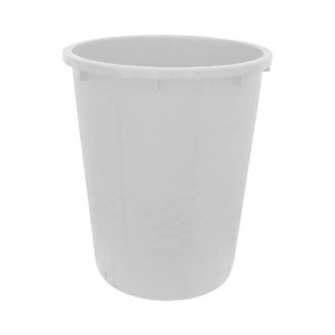 Poubelle en PVC 50 litres – Empilable sans couvercle – Dimensions 41x49 cm – Usage agricole – Couleur blanche – ICS