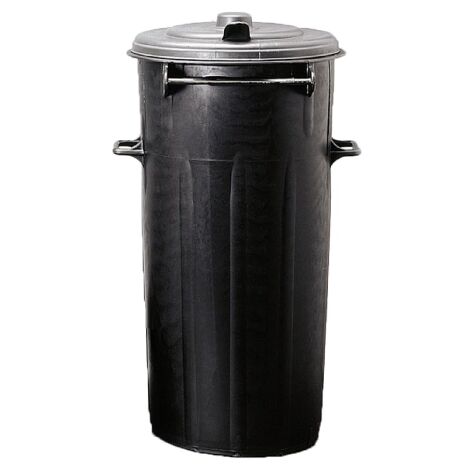 Poubelle en PVC avec couvercle a' charnie're 100 lt 42x94 cm avec poigne'e pour ouvrir le couvercle pour poubelles