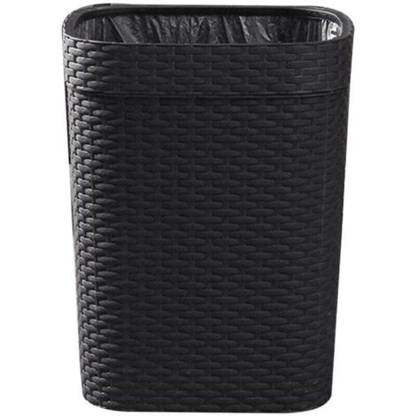 Poubelle en rotin pour bureau, cuisine, panier à papier toilette, ménage