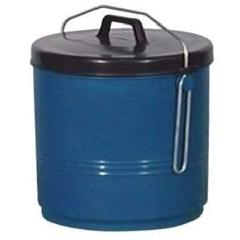 POUBELLE ÉTRIER 16 L BLEUE ET NOIRE ALUMINIUM ET PLASTIQUE P16