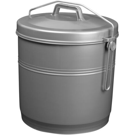 Poubelle Etrier Gris Silver 16L