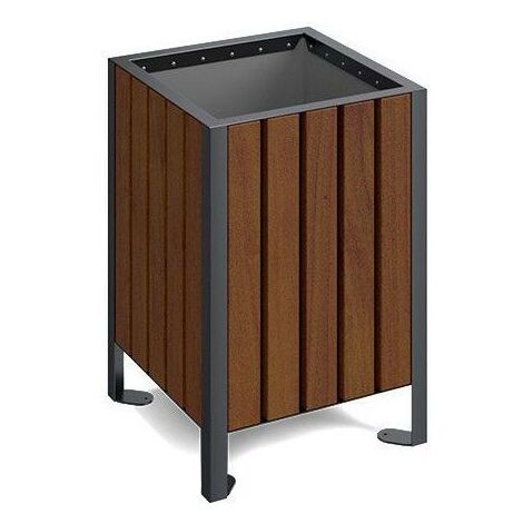 Poubelle extérieur PROMYK I 60l - Fixation: à visser