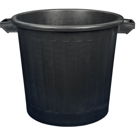 poubelle immeuble 80 l - aluminium et plastiq