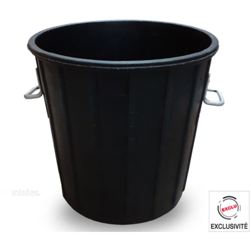 Taliaplast - poubelle de chantier 75 litres allegee caoutchouc 330203