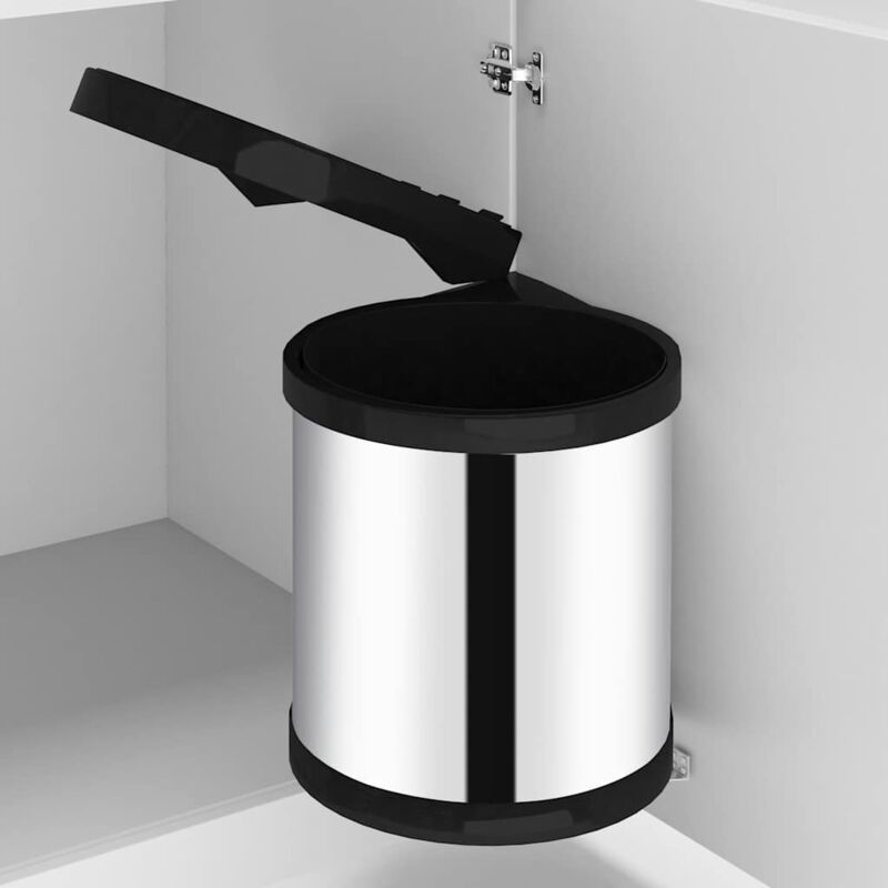 Poubelle intégrée de cuisine Acier inoxydable 8 l