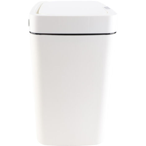 Poubelle Intelligente avec Sensor Automatique - Modèle Compact 15L en Plastique pour Cuisine, Chambre et Salle de Bain