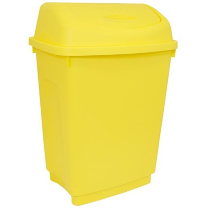 Poubelle Jaune en Plastique, 50L ( Prix pour 1 )