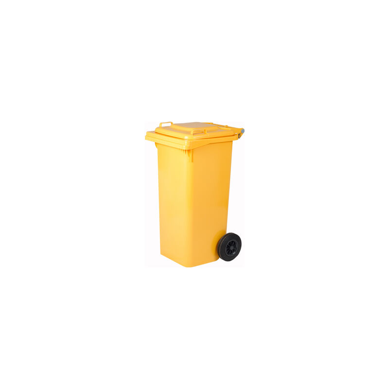 Inferramenta - poubelle jaune poubelle poubelle avec roues poubelle 120 Lt