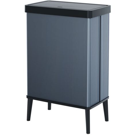 Poubelle Keter VERTO haute bleu nacré