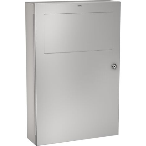 Poubelle KWC AR, RODAN, en acier inoxydable, 355x540x110 mm, à poser en surface, capacité d'environ 16 l