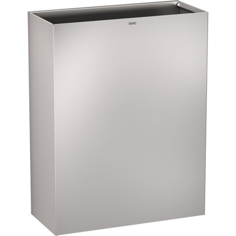 Poubelle KWC AR, RODAN, en acier inoxydable, 480x620x210 mm, à poser en surface, environ 60 l
