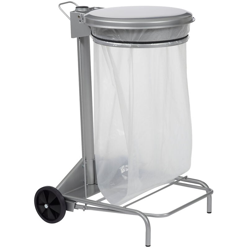 Poubelle mobile collectroule apedale pour sac 50l