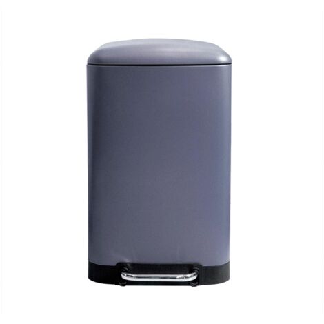 Poubelle municipale - 30 l - rectangulaire -- gris anthracite