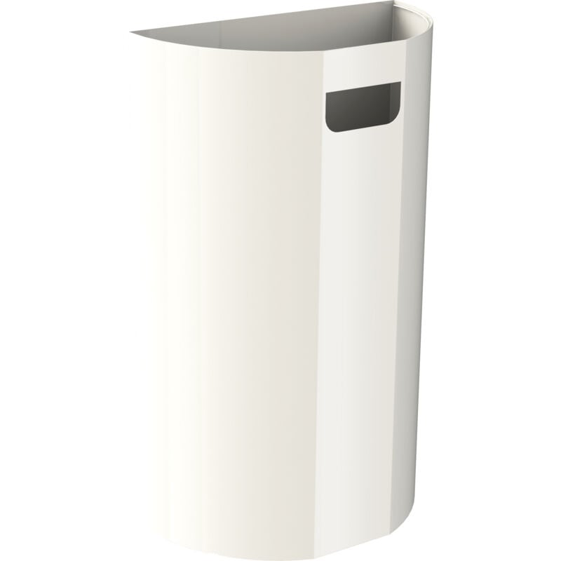 Poubelle murale demi-lune 20L blanche - Matériel professionnel - JVD