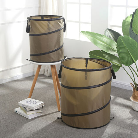 Poubelle pliable, collecteur de pelouse et de feuilles de jardin, poubelle portable pour le camping