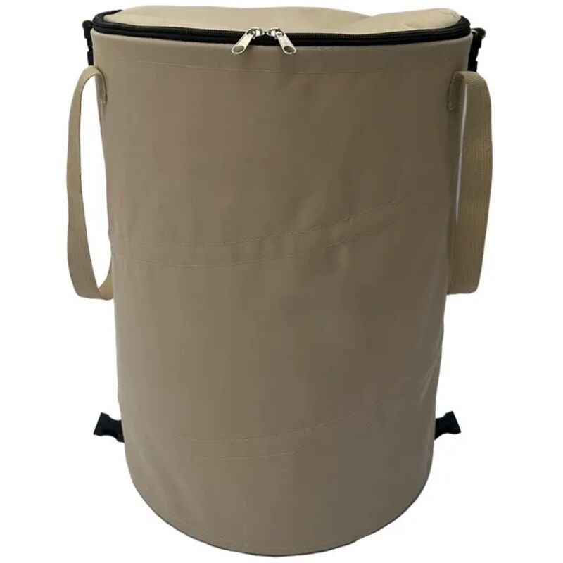 Poubelle pliante portable d'extérieur, poubelle de camping portable, sac à déchets de jardin pour ranger jouets et vêtements (Café)