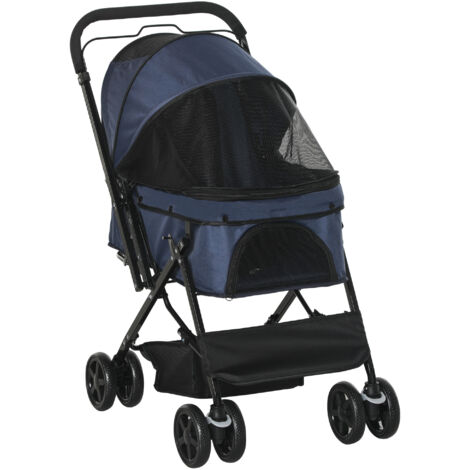 Poubelle pour animaux de compagnie, modèle Oxford Blau. Dimensions : 76,5 x 52 x 95 cm. Parfait pour les petits chiens et chats. Poubelle pliable et légère à transporter.
