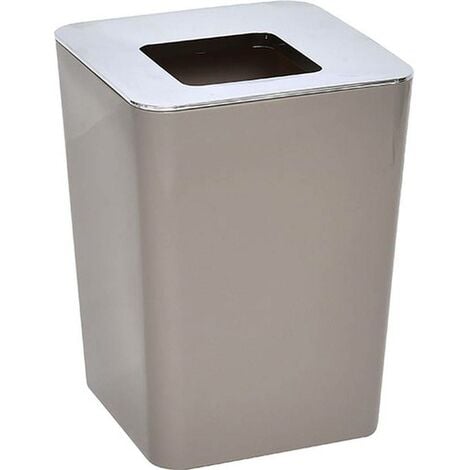 POUBELLE 6L KHOME CARRE INOX