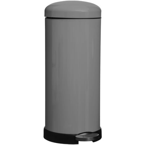 Poubelle rétro colors 30L Gris - Five - Gris