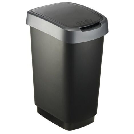 Poubelle Rotho Twist 25L Noir