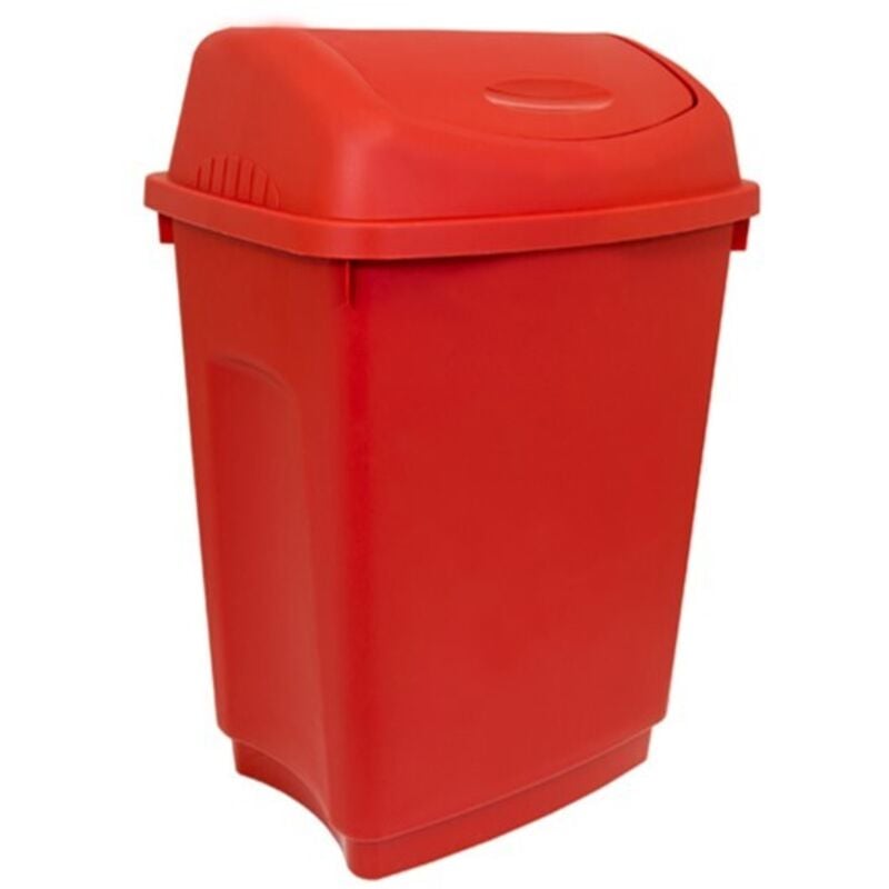 Rs Pro - Poubelle Rouge en Plastique, 50L ( Prix pour 1 )
