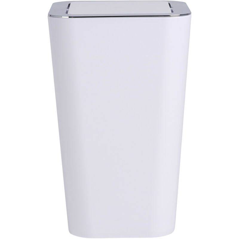 Poubelle salle de bain Wenko Candy blanche 6 litres 2 pièces poubelle avec couvercle basculant poubelle design moderne poubelle plastique élégante