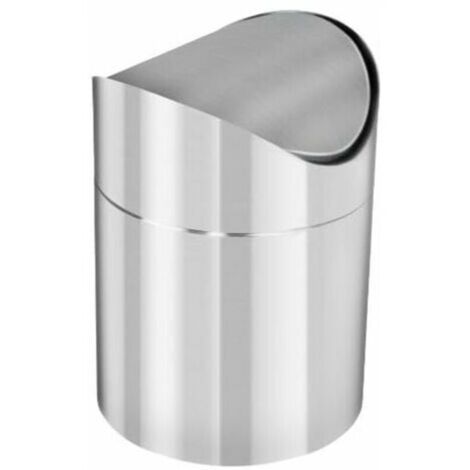Poubelle Salle DE Bain INOX, Argenté