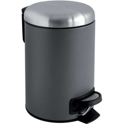 Poubelle salle de bain zinc alto