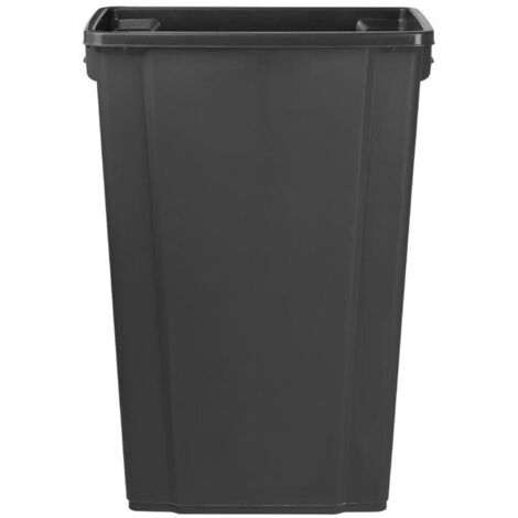 Poubelle Slim Noire 80 Litres - Jantex
