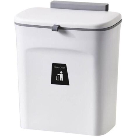 Poubelle suspendue avec couvercle seau de rangement créatif sans odeur blanche