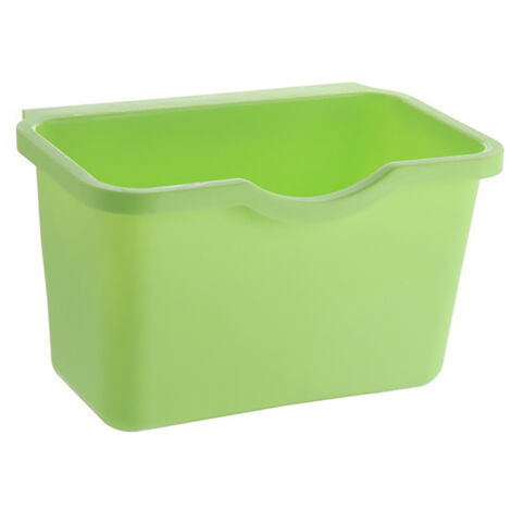 Poubelle suspendue Green modèle compact grande capacité pour cuisine/salle de bain, construction durable en plastique, poids 95g