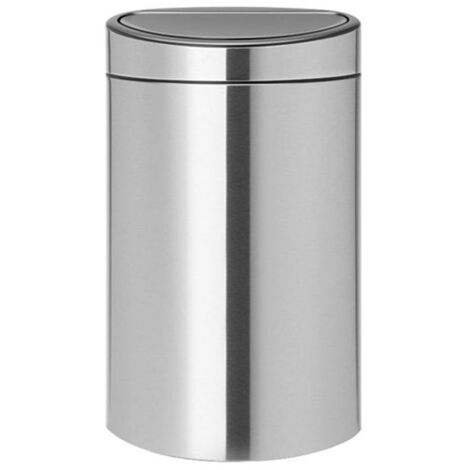 poubelle tri sélectif 23 l + 10 l matt steel - touch bin - brabantia
