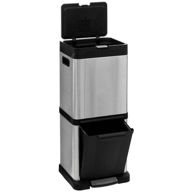 5five Simply Smart - Poubelle tri métal 20+14l inox - 5five